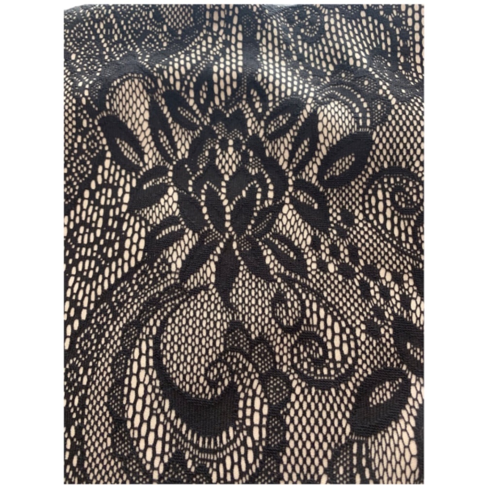 Ann Taylor Black lace overlay skirt Size 8 - Picture 2 of 6